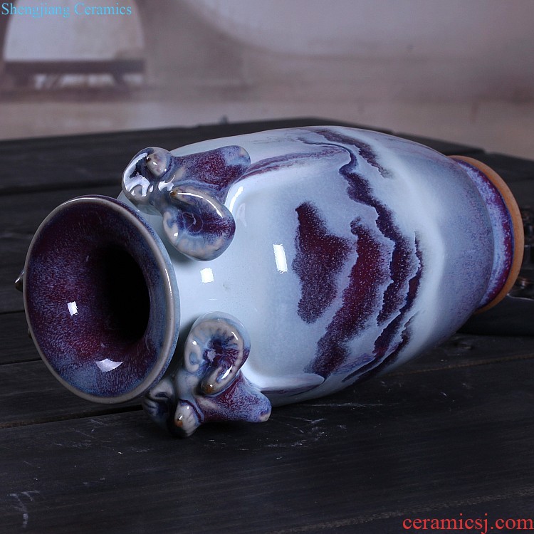 Jingdezhen vase furnishing articles Chinese flower arranging dried flowers sitting room ceramic household adornment TV ark contracted creative decoration