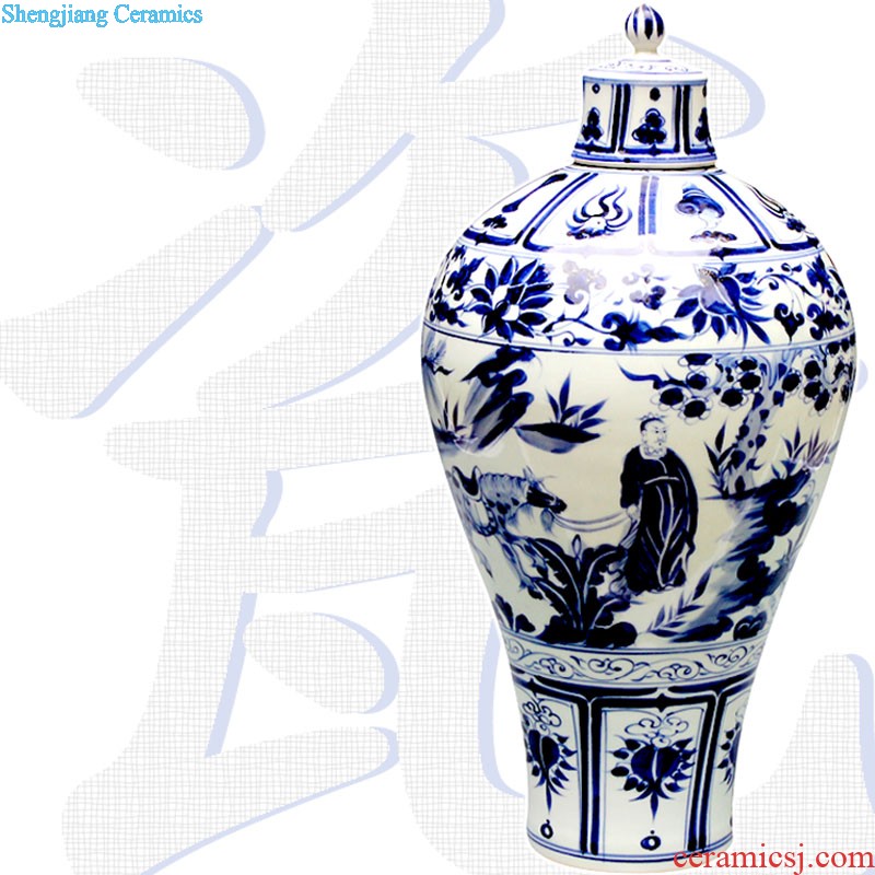 Jingdezhen ceramic hotel villa covers large vases, the sitting room porch flower flower decoration flower arranging furnishing articles