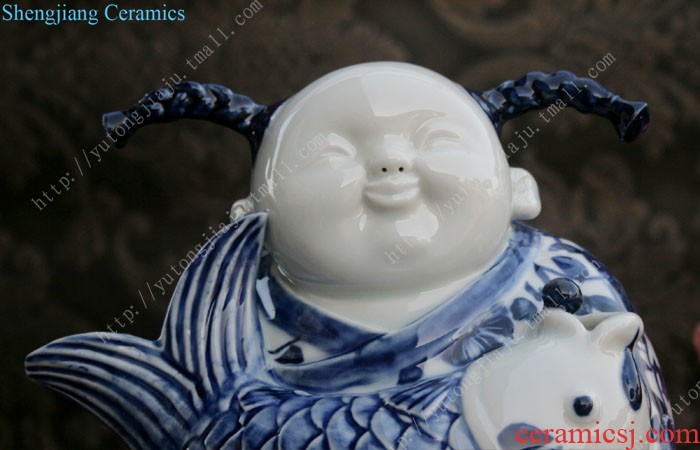 The rain tong household soft outfit home | jingdezhen ceramics single color glaze loess furnishing articles ceramic handmade porcelain decoration