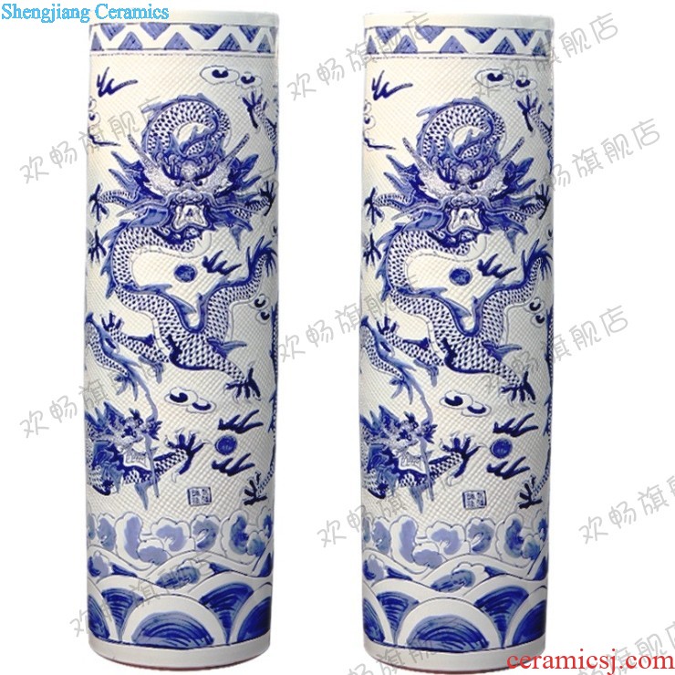 Jingdezhen ceramics hand-painted archaize of large blue and white porcelain vase furnishing articles home sitting room adornment handicraft