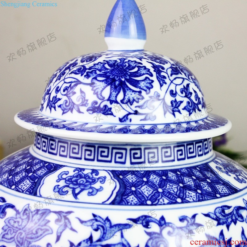 Jingdezhen ceramics has a long history in the famous master hand of large vase hotel sitting room adornment is placed