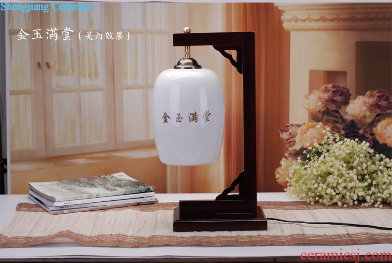 Bedside table ceramic desk lamp 313 sweet bedroom modern creative lovely garden decoration wedding fashion small desk lamp