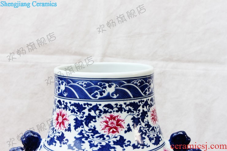 Sf19 jingdezhen ceramics hand-painted plum flower pretty breeze where large vase The sitting room the hotel decoration furnishing articles