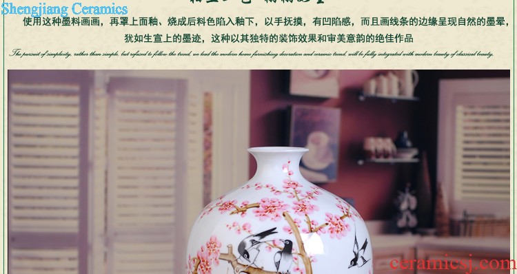 Jingdezhen porcelain ceramic vase sitting room 085 modern fashion white furnishing articles or household decoration decoration