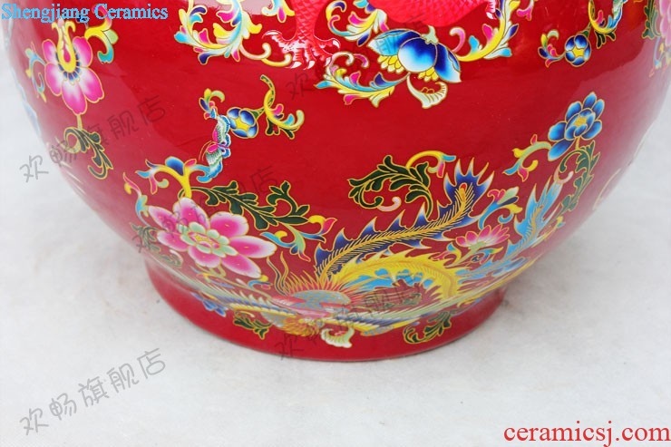 Jingdezhen ceramics large vases, flower arranging is modern new Chinese style household living room TV ark adornment furnishing articles