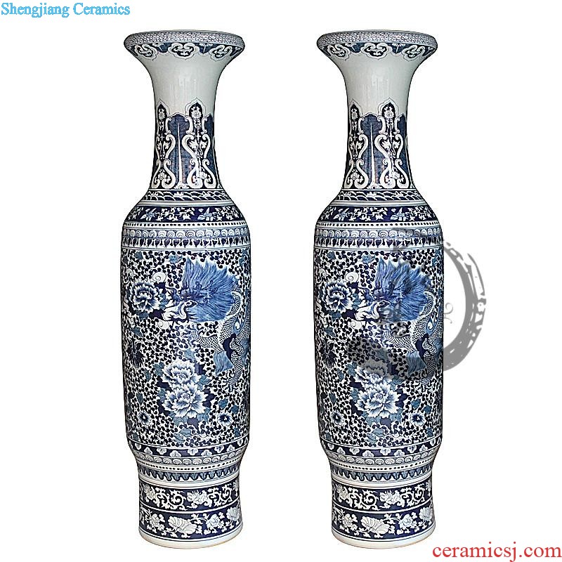 E056 jingdezhen ceramics of large vases, antique decoration smooth Chinese style home furnishing articles sitting room