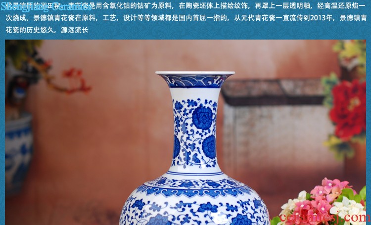 Master hand of jingdezhen porcelain enamel 467 flower vase household sitting room adornment style rich ancient frame furnishing articles