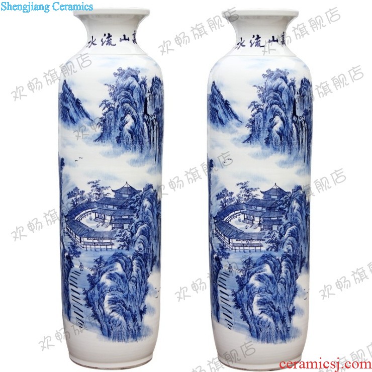 Jingdezhen ceramics China red wedding of large vase e205 home sitting room adornment is placed arts and crafts