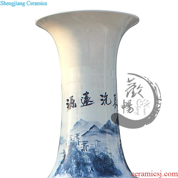 Sz - 005 jingdezhen ceramics of large vases, hand-painted peony flowers very beautiful sitting room adornment is placed