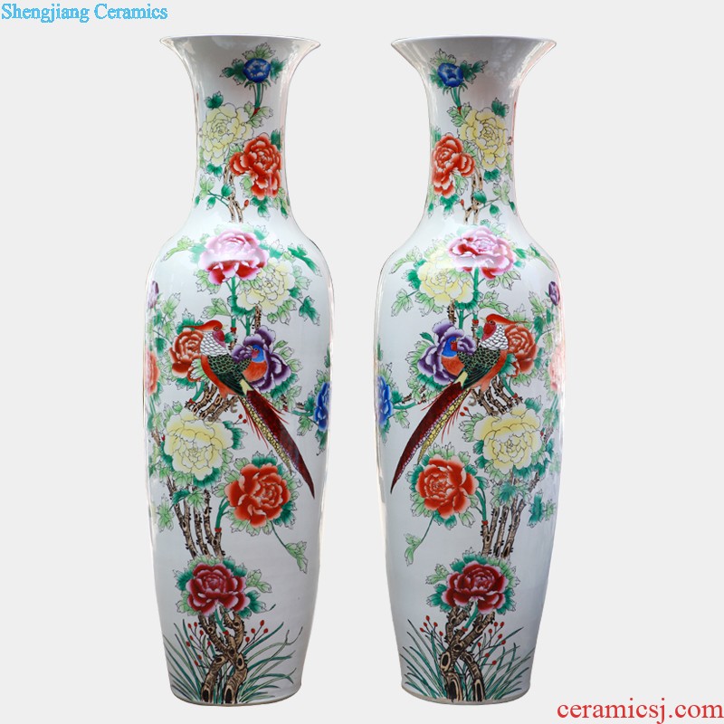 Jingdezhen ceramics vase The colour enamel archaize furnishing articles 8 x six-party bottles of bottles of Chinese art