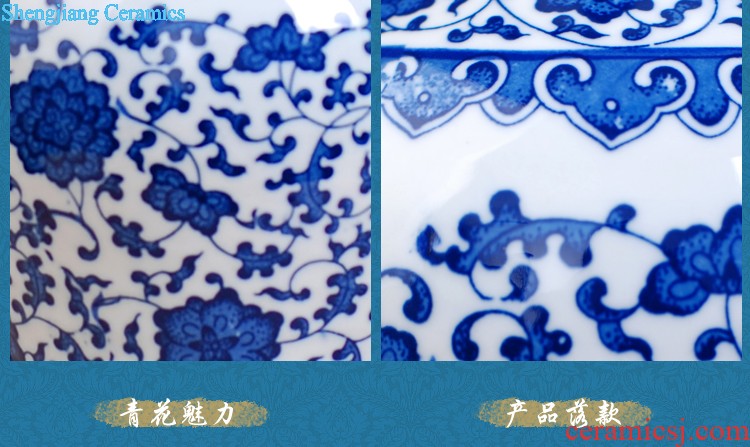 Master hand of jingdezhen porcelain enamel 467 flower vase household sitting room adornment style rich ancient frame furnishing articles