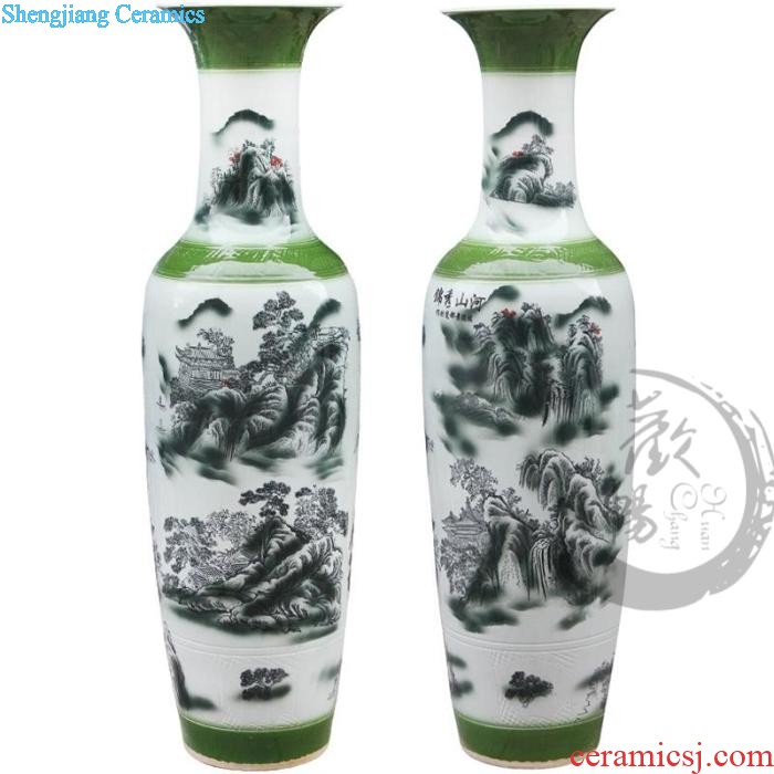 Ht - 001 jingdezhen ceramics european-style colored enamel vase flower arranging modern home sitting room adornment is placed