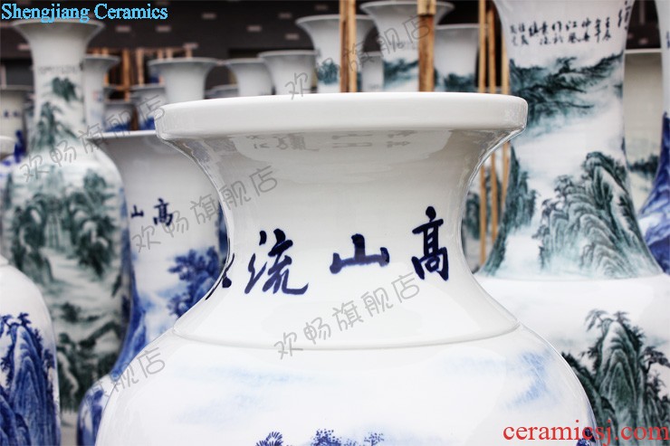 Jingdezhen ceramics China red wedding of large vase e205 home sitting room adornment is placed arts and crafts