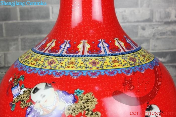 Aj209 jingdezhen ceramics of large vases, sitting room of Chinese style household decorative furnishing articles furnishing articles flower arrangement of large