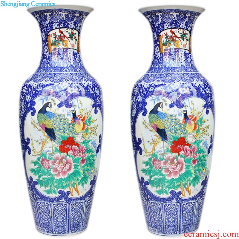 Blue and white porcelain of jingdezhen ceramics hand-painted vases, flower arrangement home office sitting room adornment porch ark furnishing articles