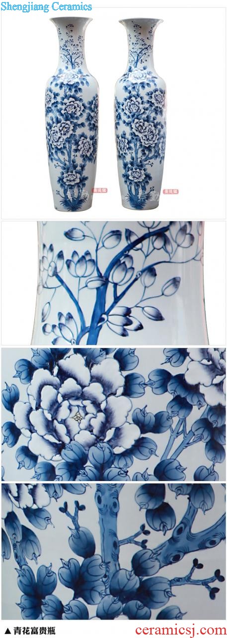 Jingdezhen ceramics vase The colour enamel archaize furnishing articles 8 x six-party bottles of bottles of Chinese art