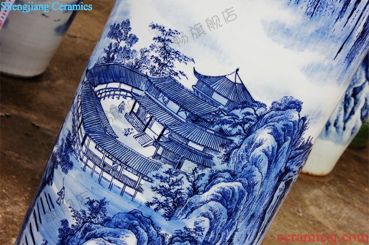 Jingdezhen ceramics China red wedding of large vase e205 home sitting room adornment is placed arts and crafts