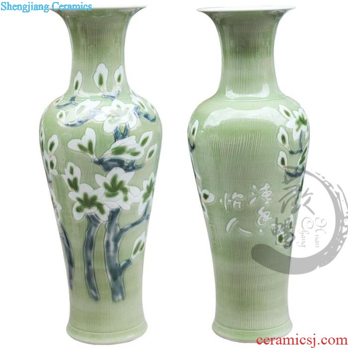 Jingdezhen ceramics under the hand-painted antique imitation of yuan blue and white porcelain vase Xiao Heyue after han xin sitting room adornment is placed