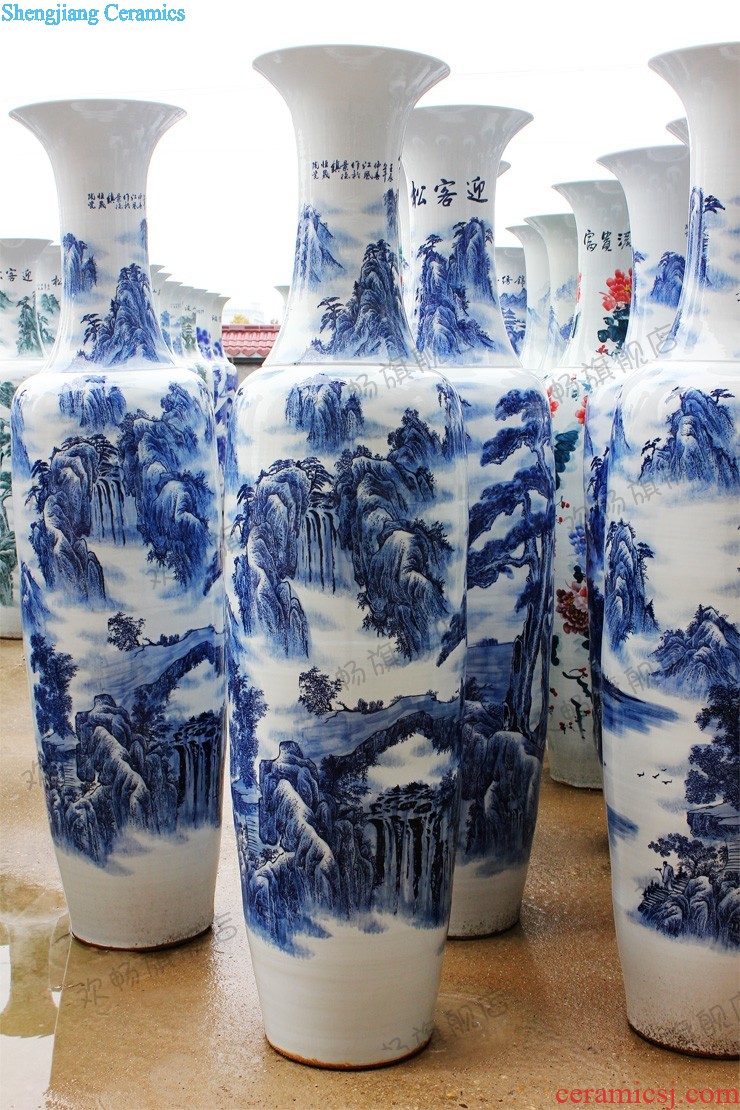 Contemporary and contracted large vase hand-painted jinxiu e212 jingdezhen ceramics was sitting room adornment is placed