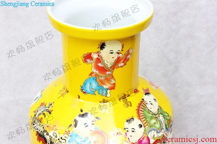 Z011 jingdezhen ceramic vase an outfit of large Chinese style living room home decoration TV ark adornment furnishing articles