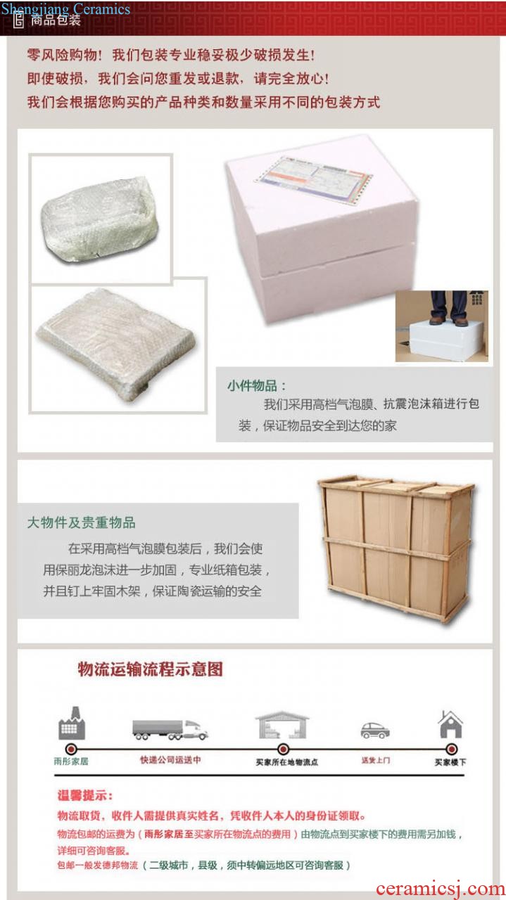 Rain tong home | jingdezhen ceramics glaze kiln heat flow with cover simple decoration decorative furnishing articles ceramic pot