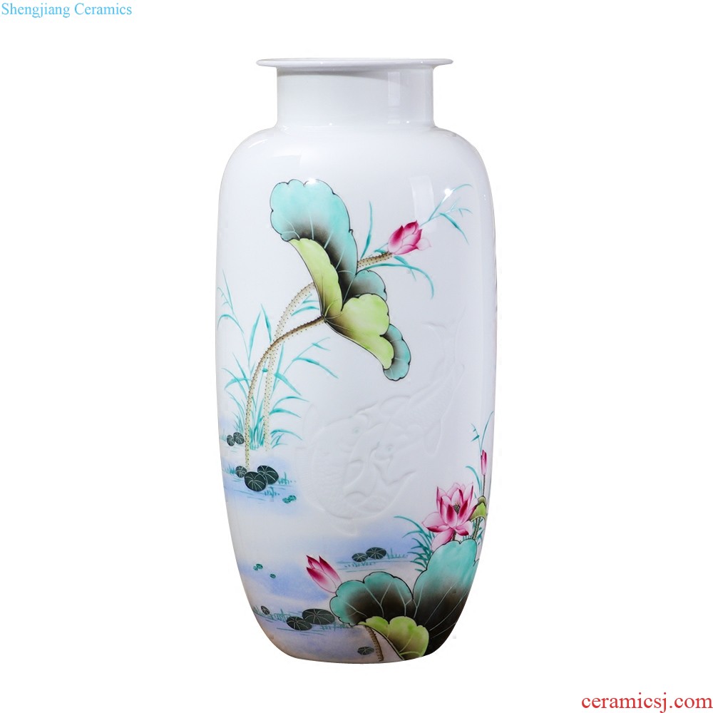 Jingdezhen ceramics vase furnishing articles the sitting room is blue and white porcelain vases, flower arranging flowers mesa of new Chinese style household decoration