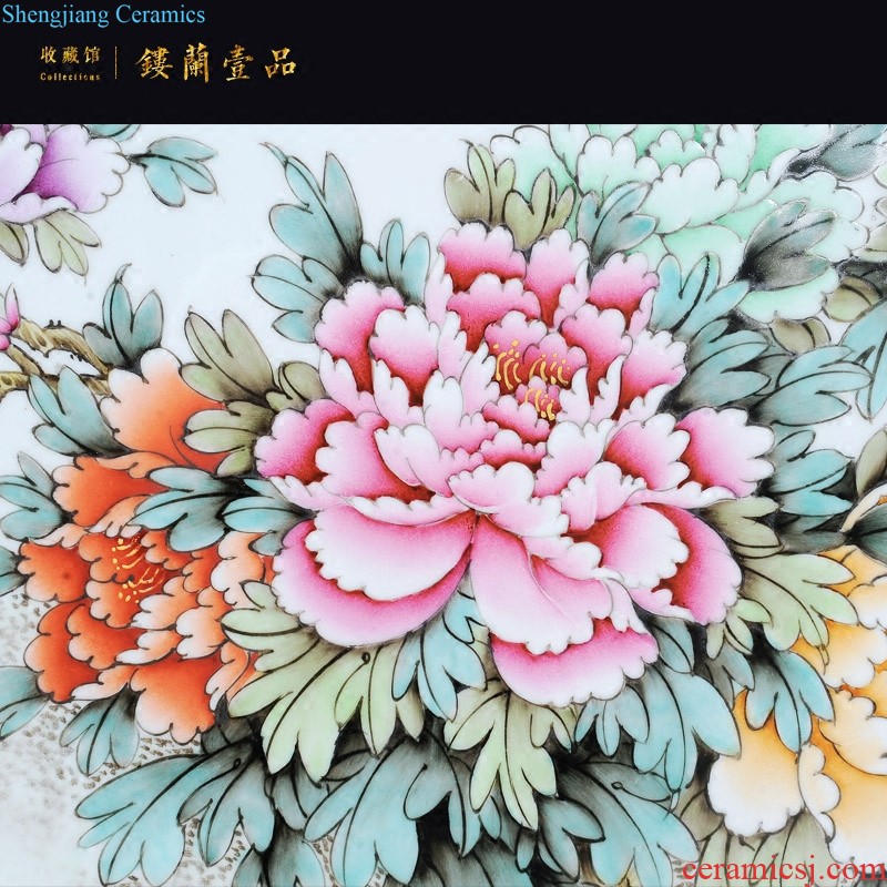 Master of jingdezhen ceramic hand-painted meaning of thick porcelain plate painter sitting room adornment picture hanging in the sitting room is placed