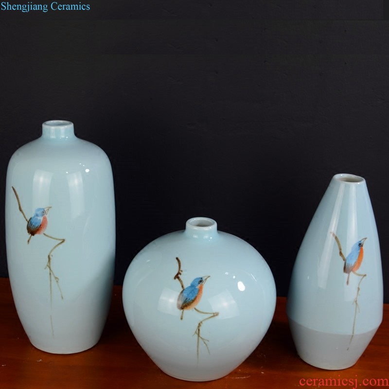 Jingdezhen ceramic vase restoring ancient ways furnishing articles of Chinese style living room dry flower arranging flowers home TV ark porcelain ornaments