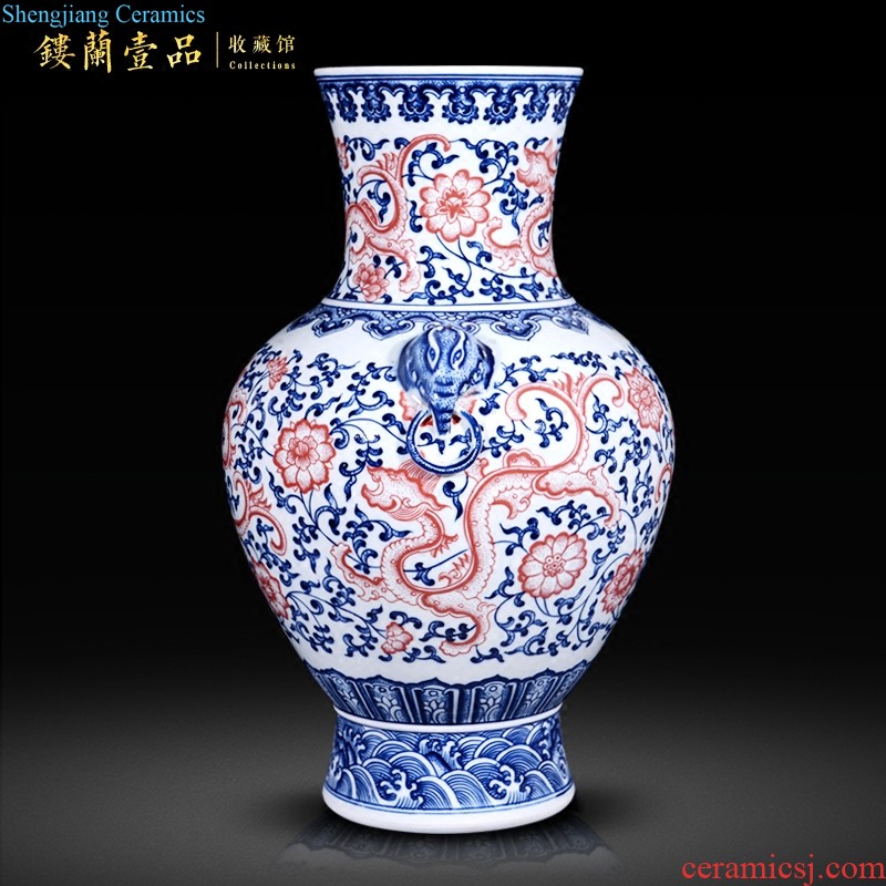 Jingdezhen ceramics archaize qing qianlong general canister to Chinese style living room TV ark home furnishing articles