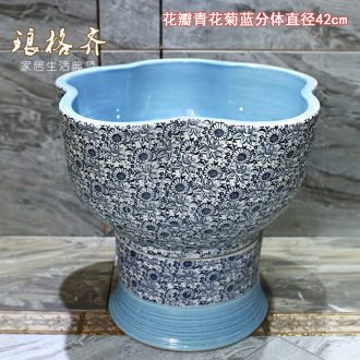 Koh larn neat package mail more art to mop basin Jingdezhen ceramic mop pool Mop pool round The ancient philosophers figure