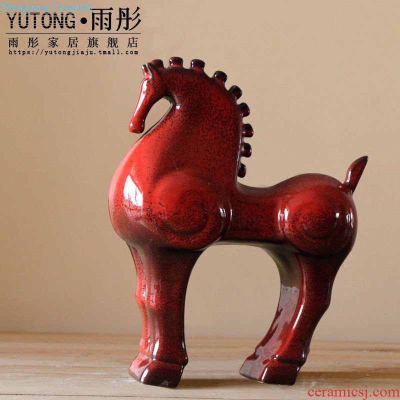 The rain tong home | jingdezhen ceramics colorful owl piggy bank tong qu furnishing articles cute owl '