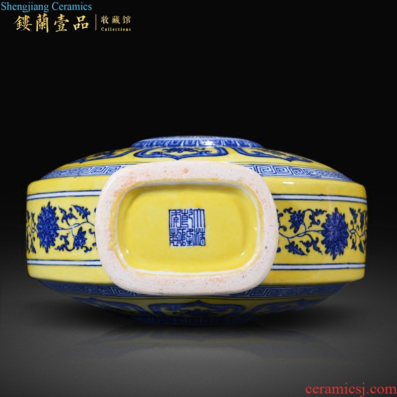 Hand-painted dry flower vases, new Chinese style living room sofa of blue and white porcelain of jingdezhen ceramics TV ark adornment furnishing articles