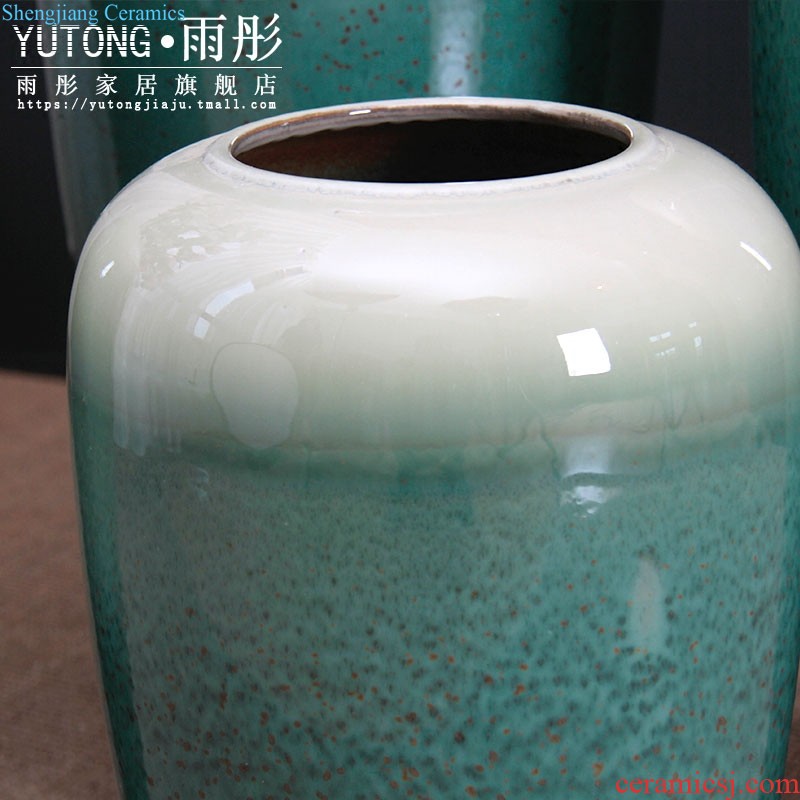 Jingdezhen ceramic gold-plated handmade ceramic stool in shoes stool household creative square stool six edge round adornment in shoes