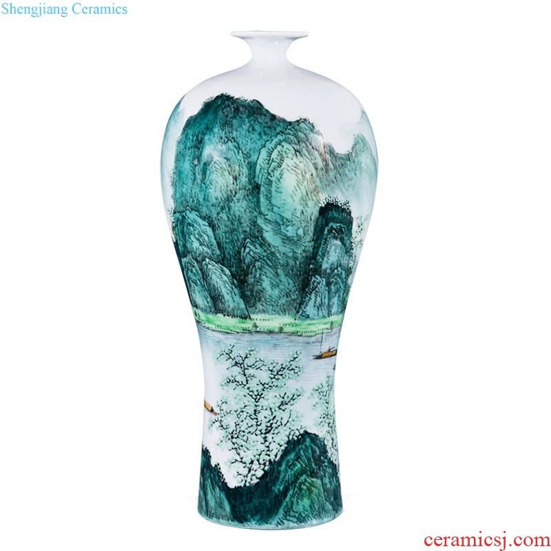 Jingdezhen ceramics hand-painted dried flowers of blue and white porcelain vase new porch collections of Chinese style household adornment furnishing articles