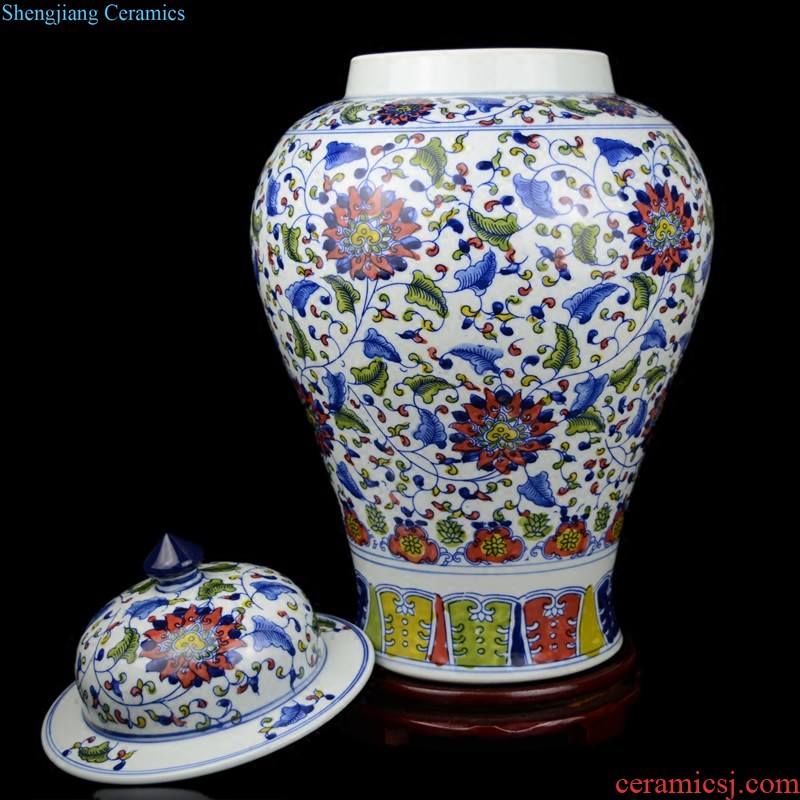 Jingdezhen ceramic hand-painted vases furnishing articles celebrity master new Chinese style household act the role ofing is tasted the sitting room porch place by hand