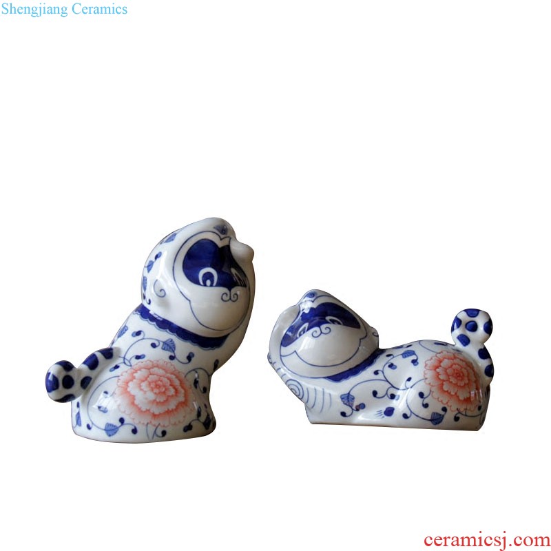 Rain tong home | furnishing articles feng shui decorations war horse kiln jingdezhen ceramics craft porcelain horse creative big pendulum