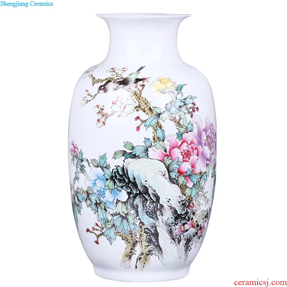 Jingdezhen ceramic antique hand-painted storage of blue and white porcelain jar jar Home sitting room adornment handicraft furnishing articles