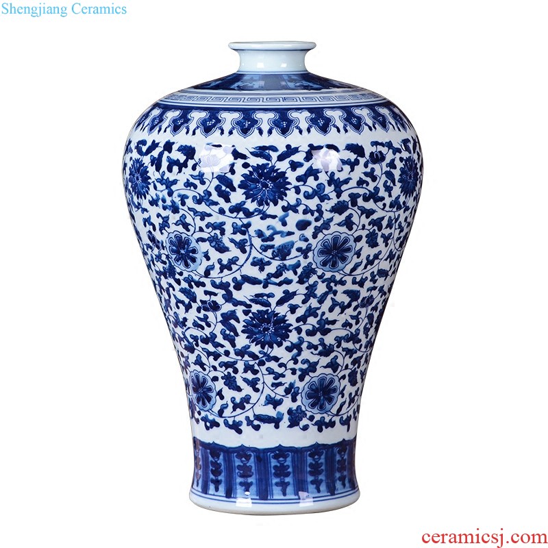 Jingdezhen ceramic general furnishing articles pastel color glaze tank storage tank is a new Chinese style household adornment sitting room decoration