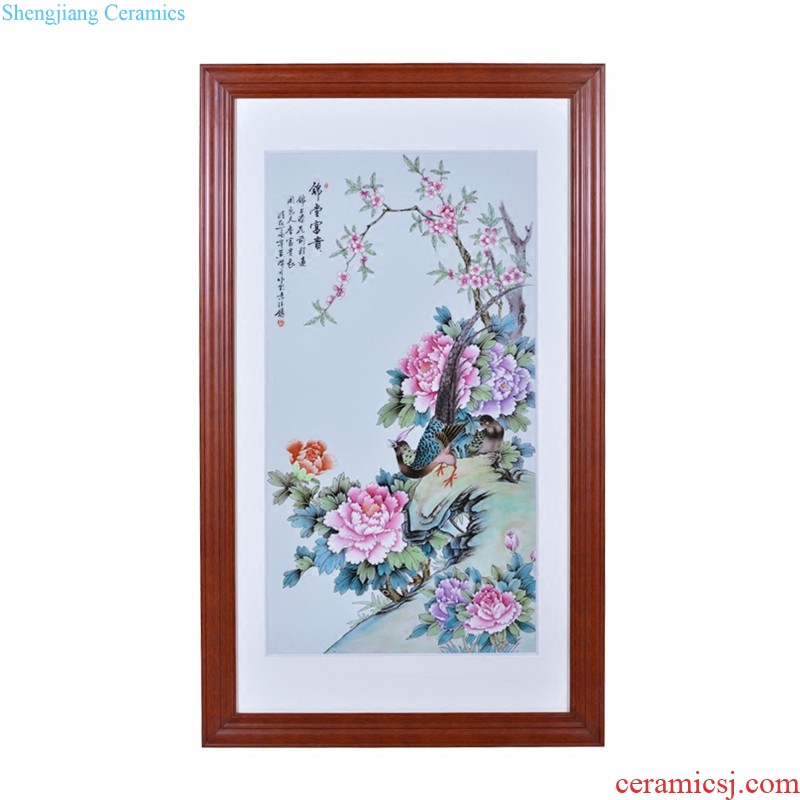 Master of jingdezhen ceramics hand-painted eight jun glory porcelain plate painting The sitting room adornment wall hanging painter in furnishing articles