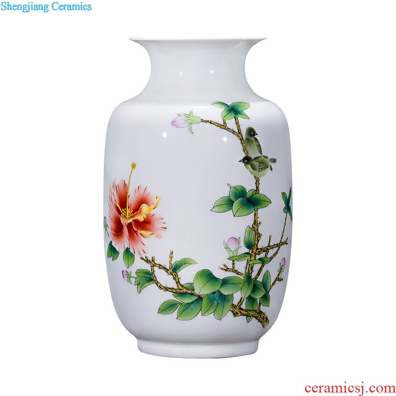 Cb72 jingdezhen ceramics vase furnishing articles mountains xiuse three-piece home sitting room adornment handicraft arranging flowers