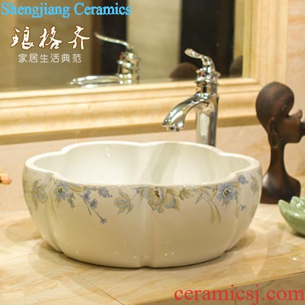 Koh larn, qi stage basin to jingdezhen ceramic lavabo that defend bath lavatory basin art Quietly elegant jasmine