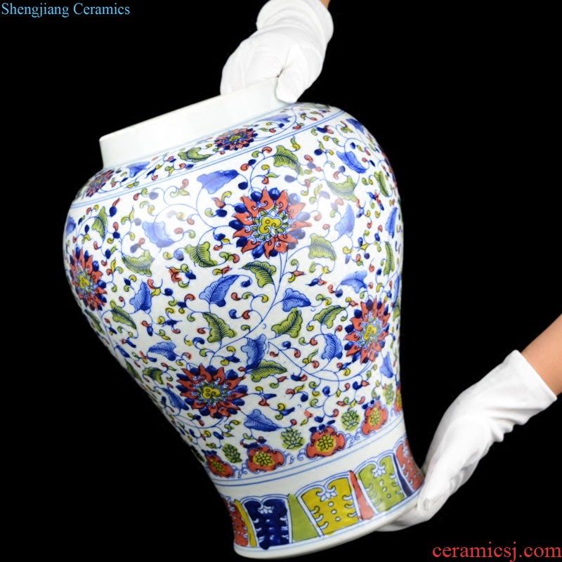 Jingdezhen ceramic hand-painted vases furnishing articles celebrity master new Chinese style household act the role ofing is tasted the sitting room porch place by hand