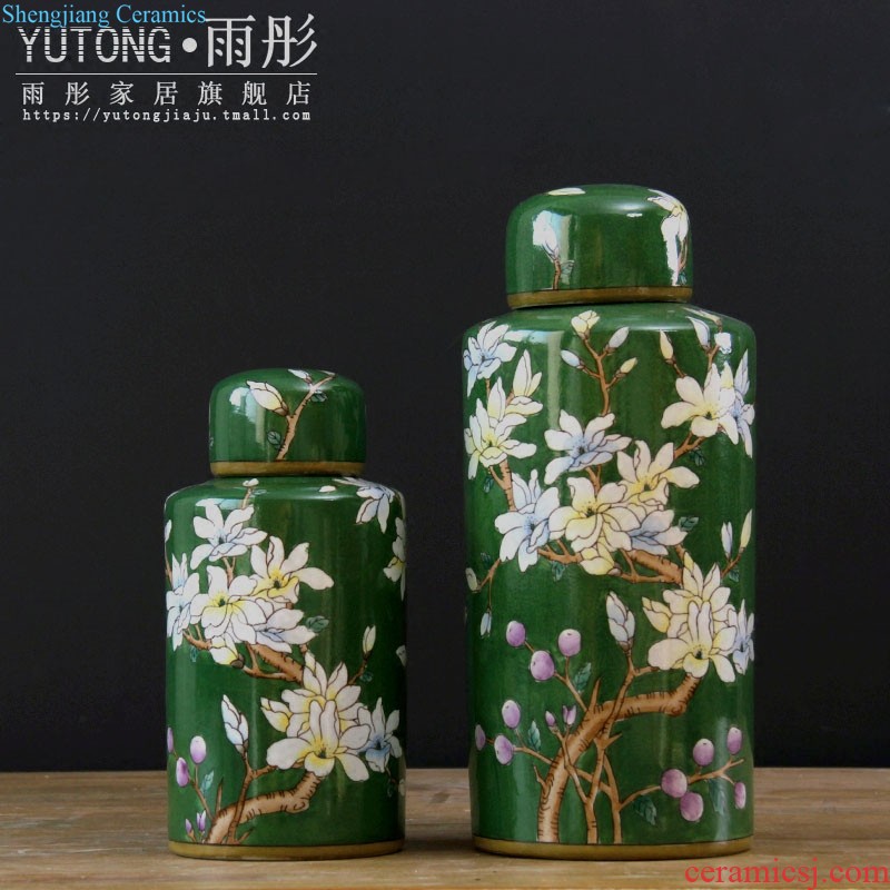 Jingdezhen blue and white porcelain ceramic pot receives the teahouse furnishing articles furnishing articles puer tea cake tea tea tea urn pu-erh tea