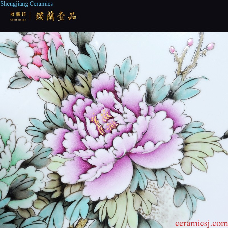 Master of jingdezhen ceramic hand-painted meaning of thick porcelain plate painter sitting room adornment picture hanging in the sitting room is placed