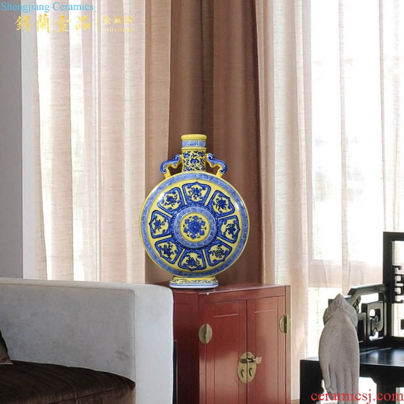 Hand-painted dry flower vases, new Chinese style living room sofa of blue and white porcelain of jingdezhen ceramics TV ark adornment furnishing articles