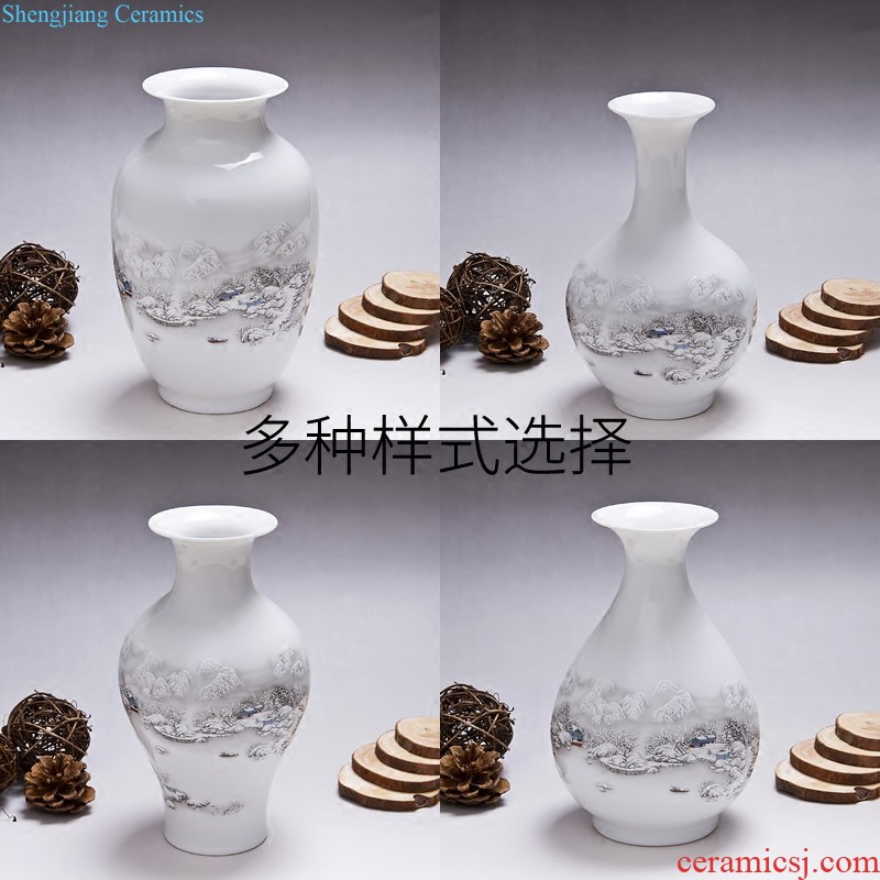 North European ceramic vase ins flamingos wind dried flowers hydroponics living room table flower arrangement home furnishing articles