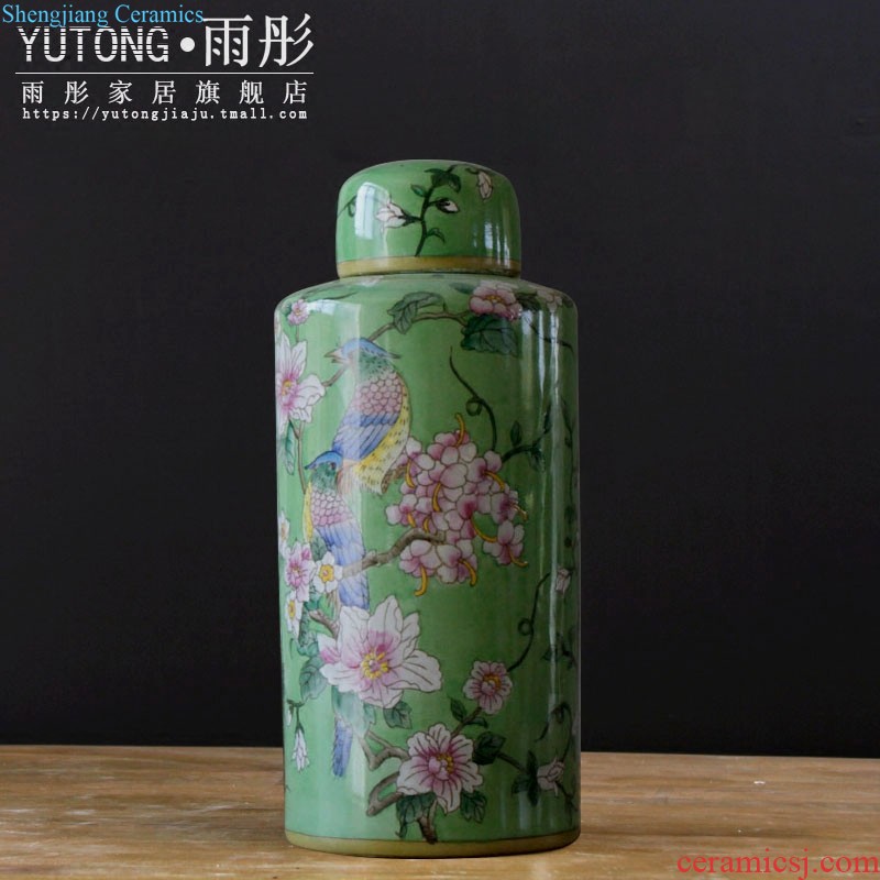 Jingdezhen blue and white porcelain ceramic pot receives the teahouse furnishing articles furnishing articles puer tea cake tea tea tea urn pu-erh tea