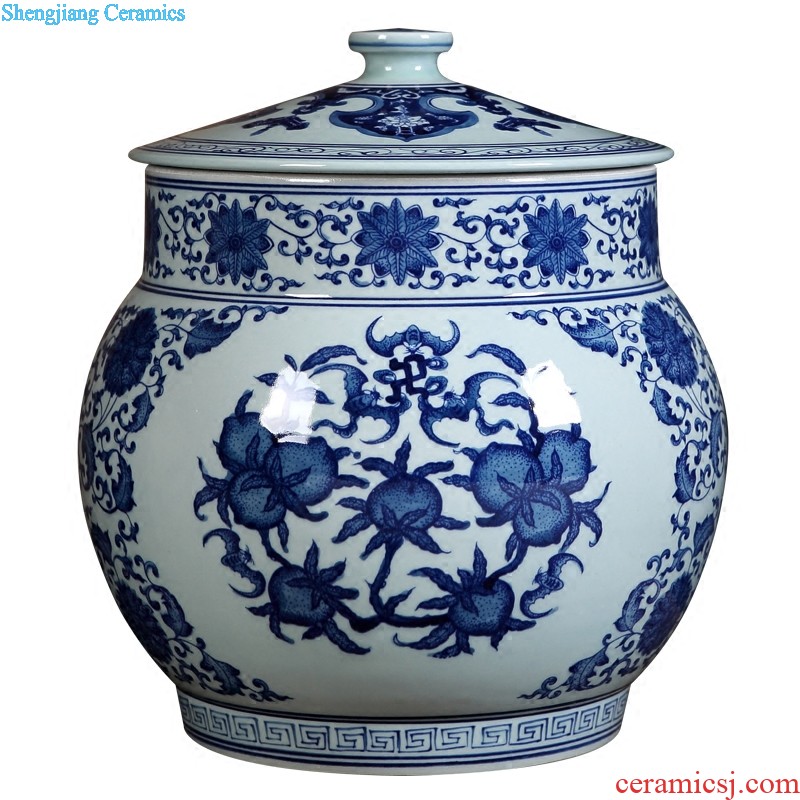 Jingdezhen ceramics powder enamel peony flowers prosperous vases, flower arrangement sitting room adornment new Chinese style household furnishing articles