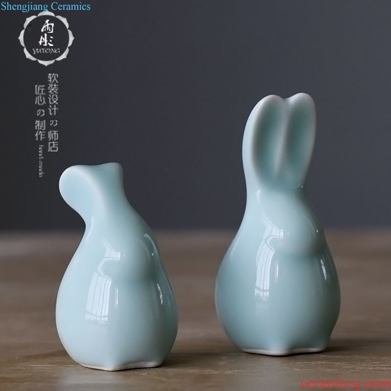 The rain tong home | jingdezhen ceramics craft porcelain single general glaze agate taupe ceramic pot furnishing articles to receive