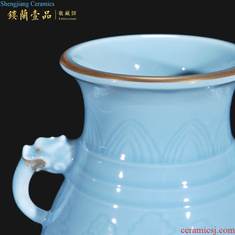 Jingdezhen ceramics China under MAO porcelain glaze colorful vase Twelve xi The sitting room porch decoration furnishing articles